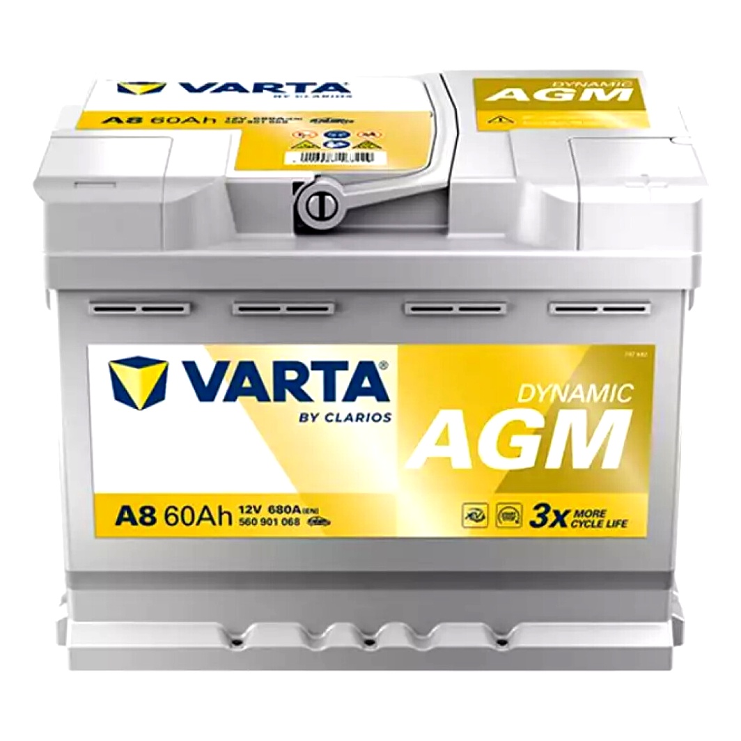 Акумулятор VARTA Dynamic AGM 12V 60Ah 680A R+ 560901068 - zapix