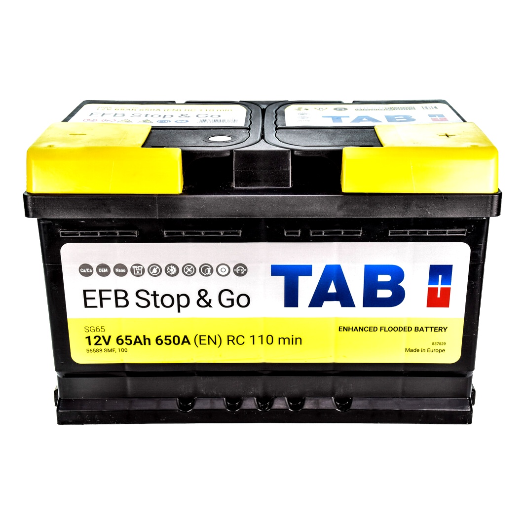 Акумулятор TAB Magic Stop & Go EFB 12V 65Ah 650A R+ 212065 - zapix
