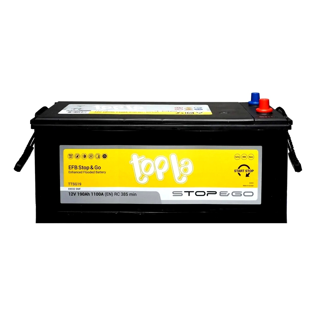 Акумулятор TOPLA Stop & Go 12V 190Ah 1100A L+ 491612 - zapix