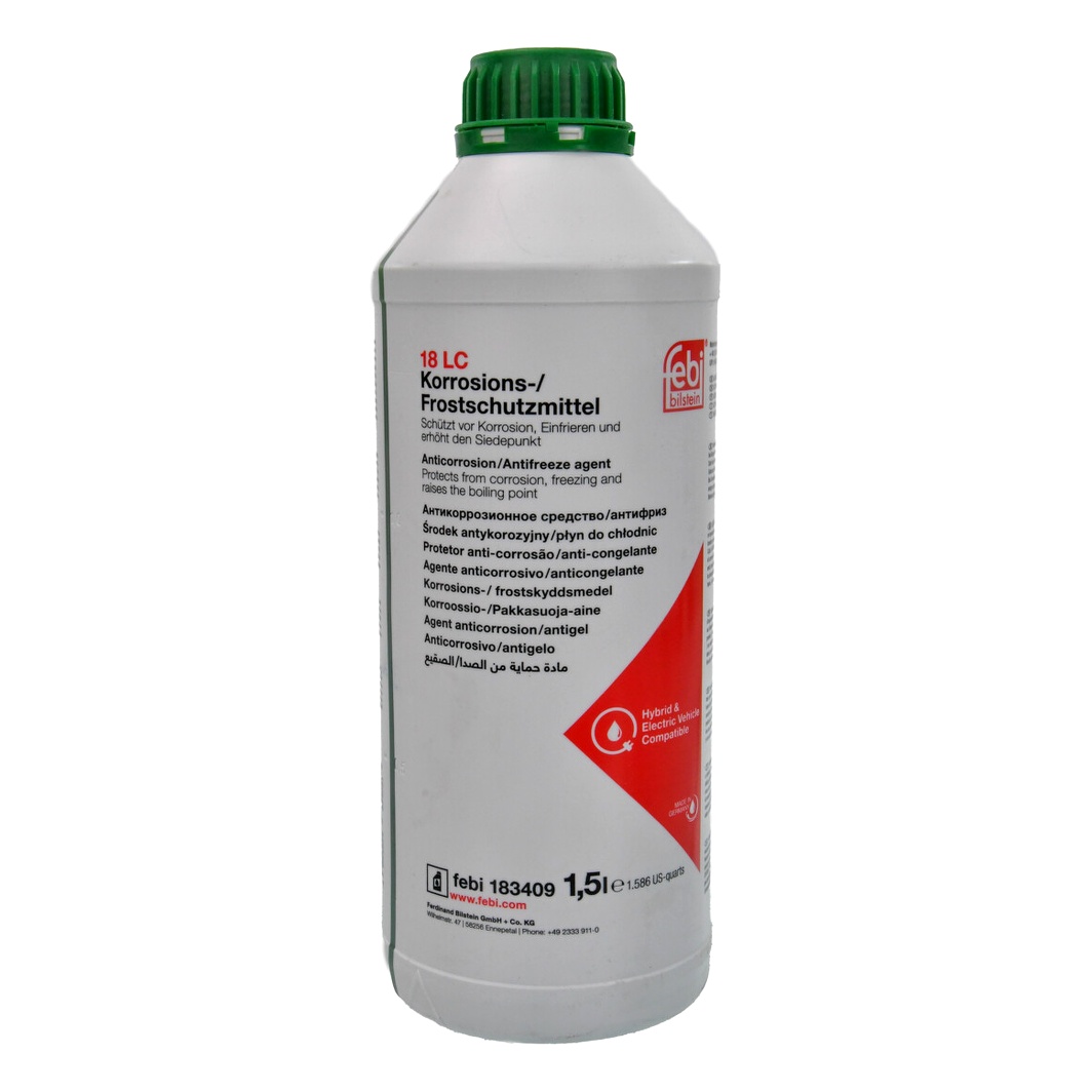 Концентрат антифризу FEBI BILSTEIN 18 LC зелений -37 °C 1.5 л (183409) - zapix