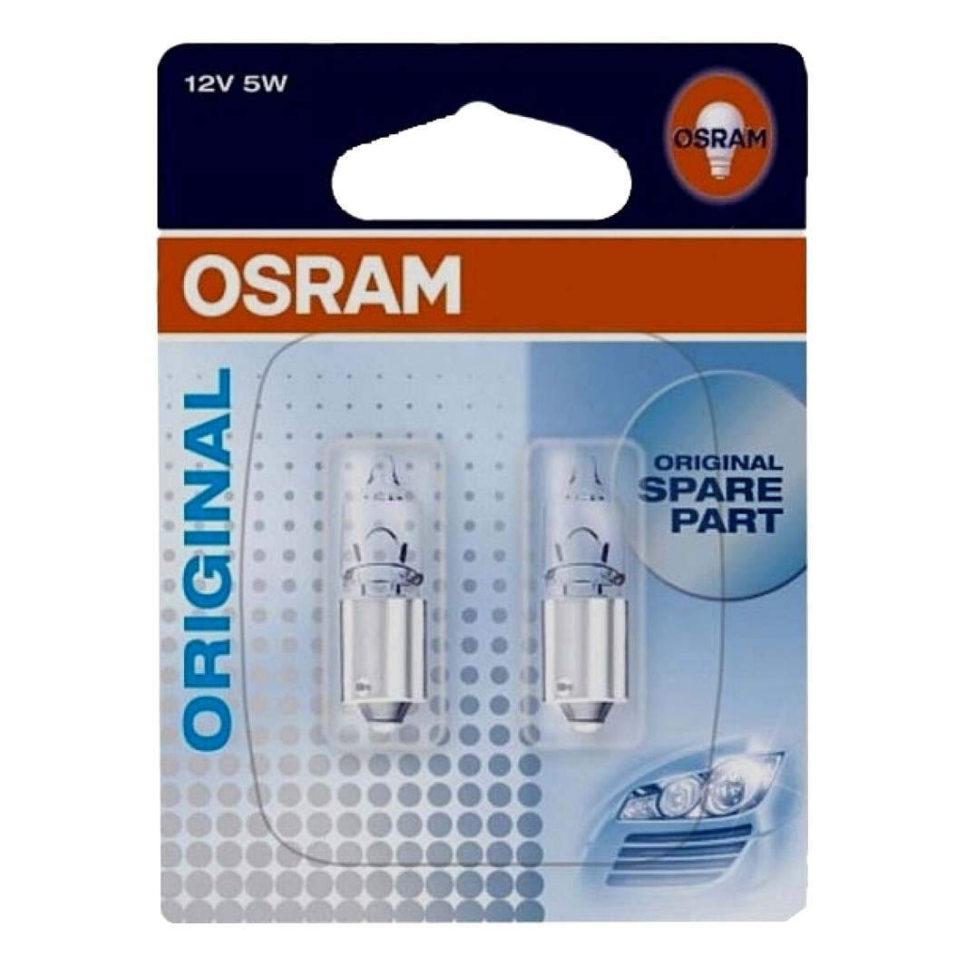 Автолампа розжарювання OSRAM Original H5W BA9s 5W 12V прозора 6411102B - zapix
