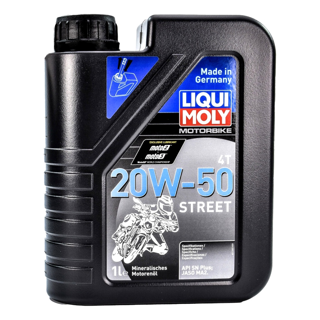Моторное масло LIQUI MOLY Motorbike Street 4T 20W-50 минеральное 1 л 1500 - zapix