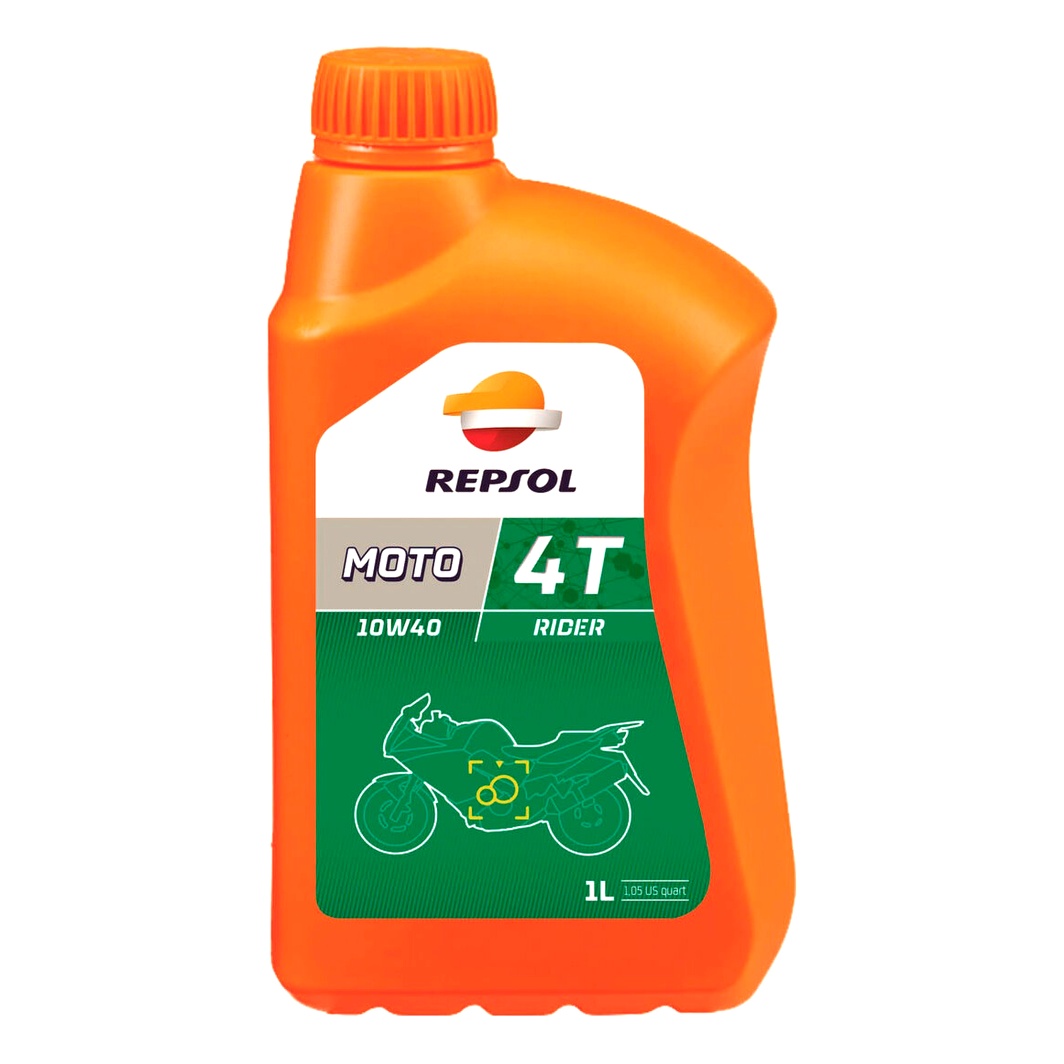Моторное масло REPSOL Moto Rider 4T 10W-40 минеральное 1 л RP165N51 - zapix