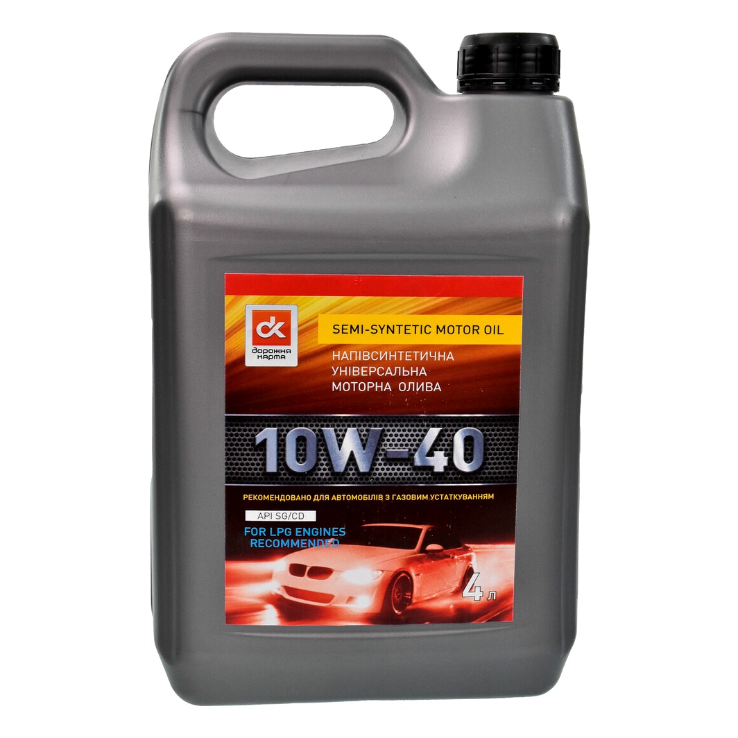 Моторна олива ДОРОЖНЯ КАРТА SG/CD Gas Oil 10W-40 4 л (4102960009) - zapix