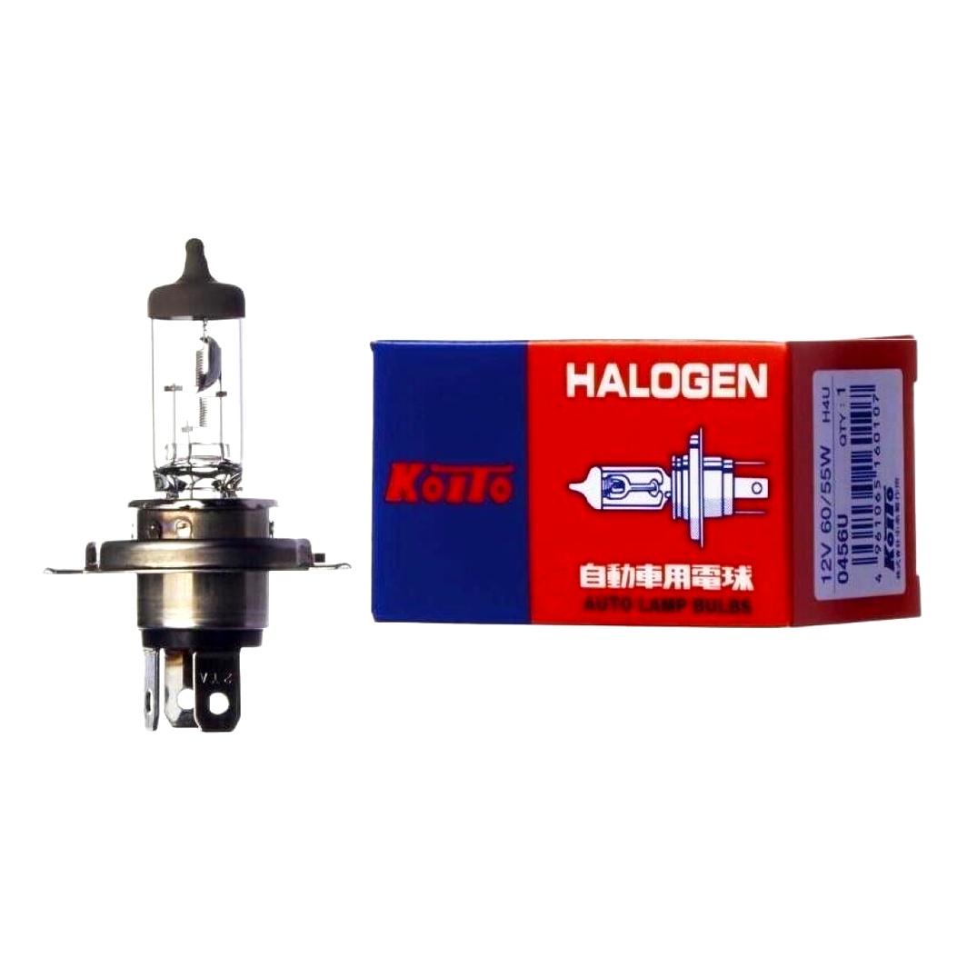 Автолампа галогенова KOITO H4U P43t 55W 12V прозора 0456U - zapix