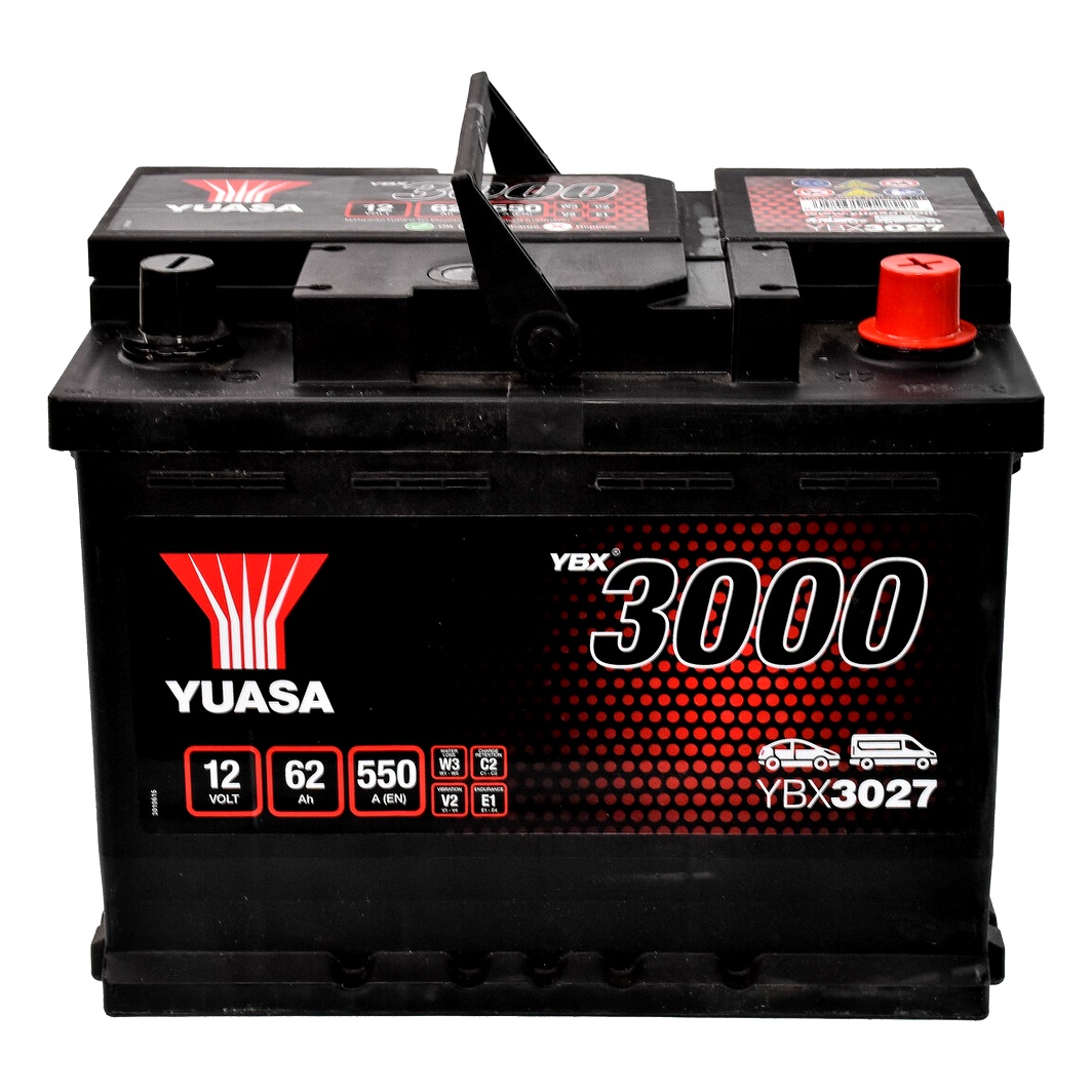 Акумулятор YUASA YBX 3000 12V 60Ah 550A R+ YBX3027 - zapix