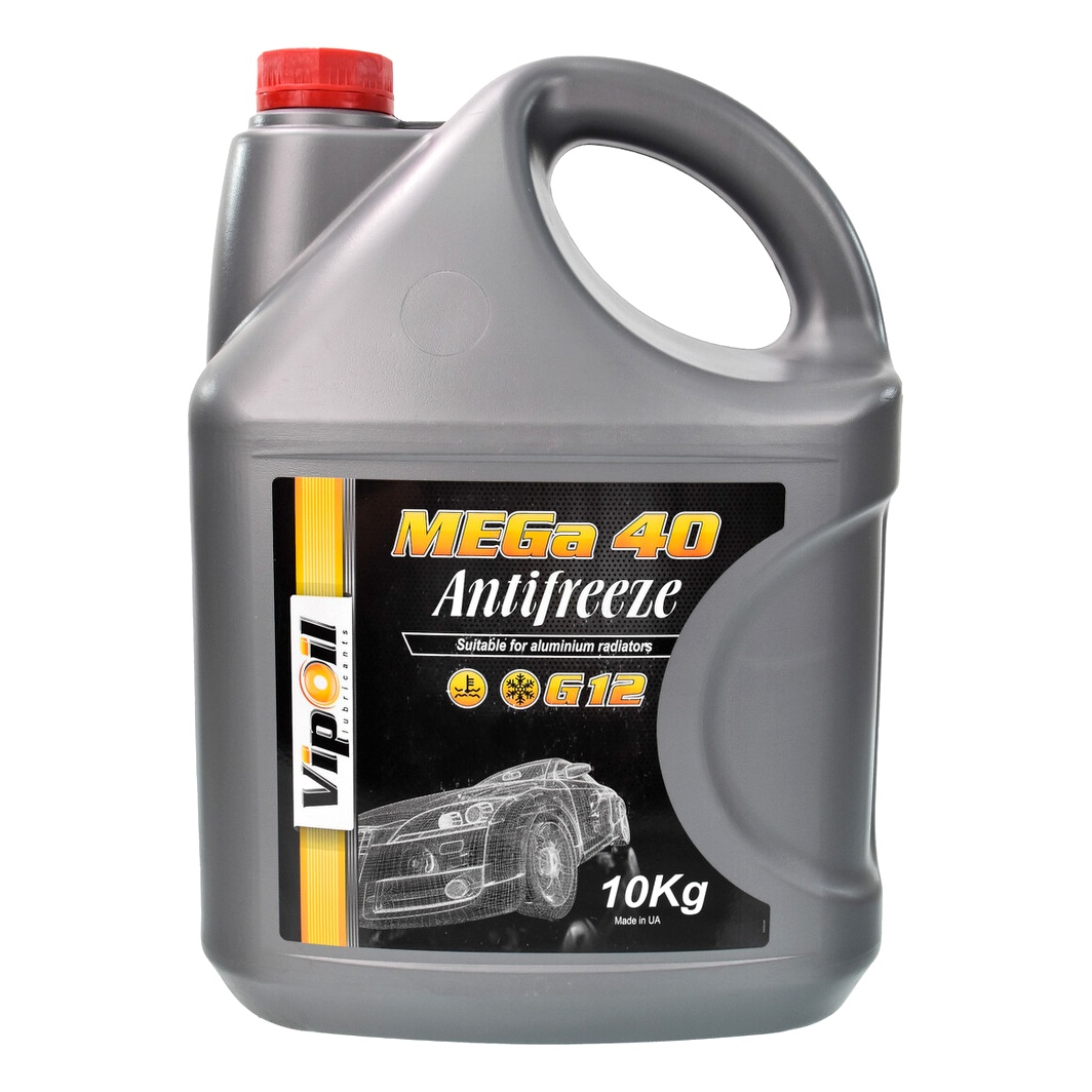 Готовий антифриз VIPOIL MEGa 40 червоний G12 -40 °C 10 л (701432) - zapix