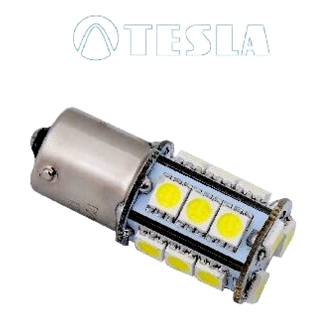 Автолампа LED (светодиодная) TESLA Longer LIFE CANbus P21W BA15s 12V B92101 - zapix