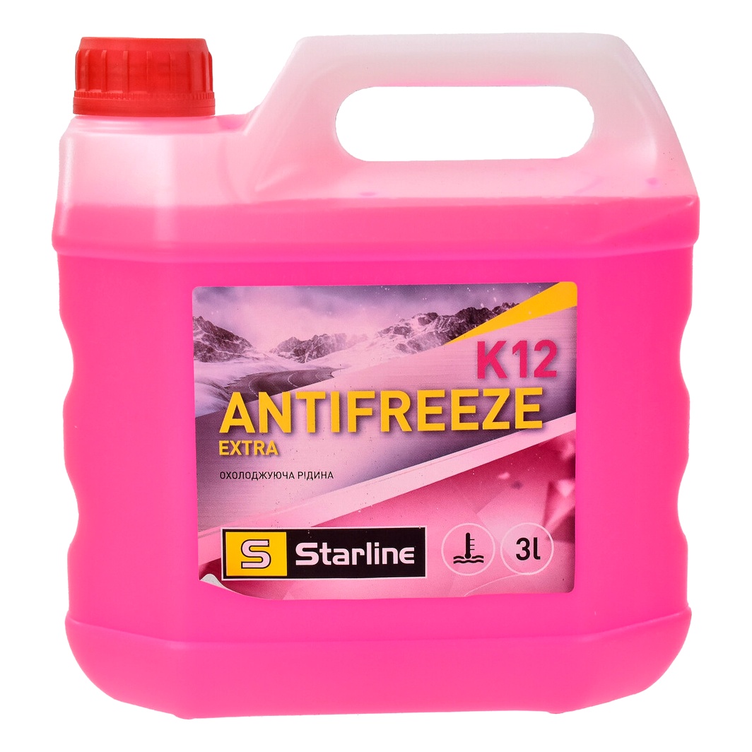 Концентрат антифризу STARLINE Extra K12 рожевий G12+ 3 л (NAK123) - zapix