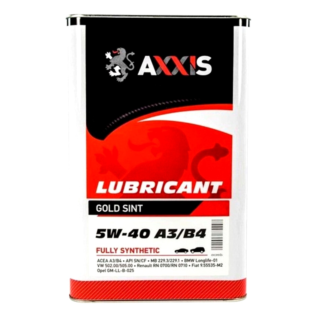 Моторное масло AXXIS Gold Sint A3/B4 5W-40 5 л (AX2175) - zapix