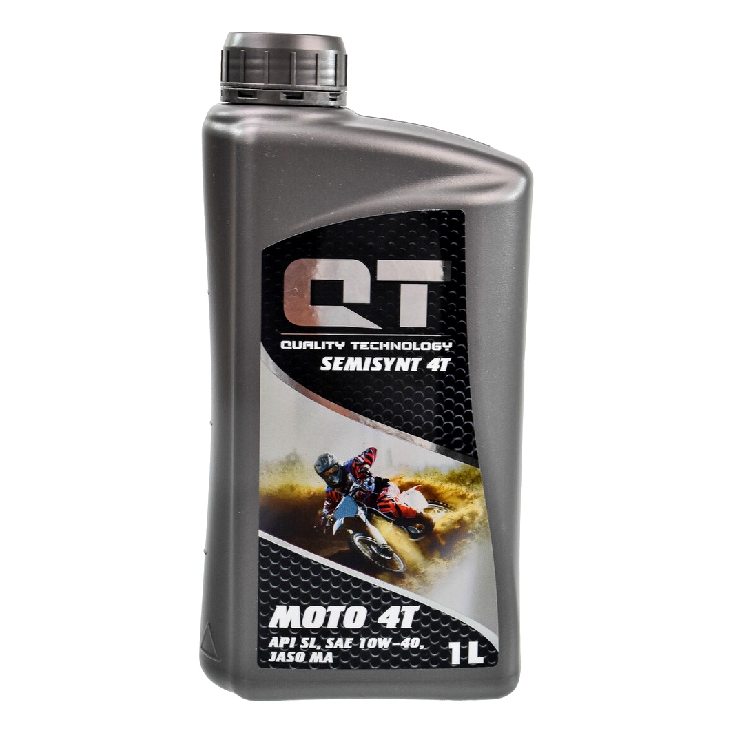 Моторное масло QT Moto 4T 10W-40 полусинтетическое 1 л QT1641001 - zapix