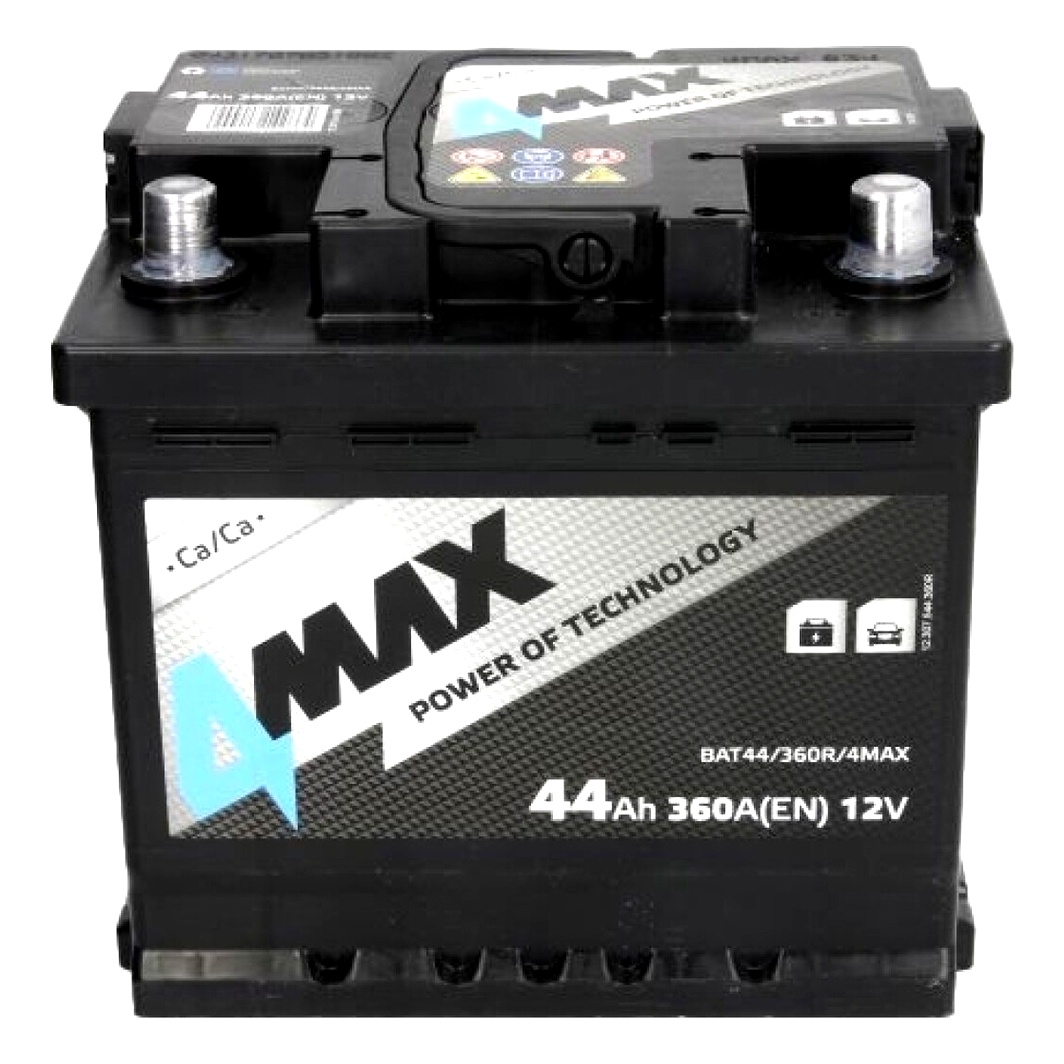 Акумулятор 4MAX 12V 44Ah 360A R+ BAT44360R4MAX - zapix