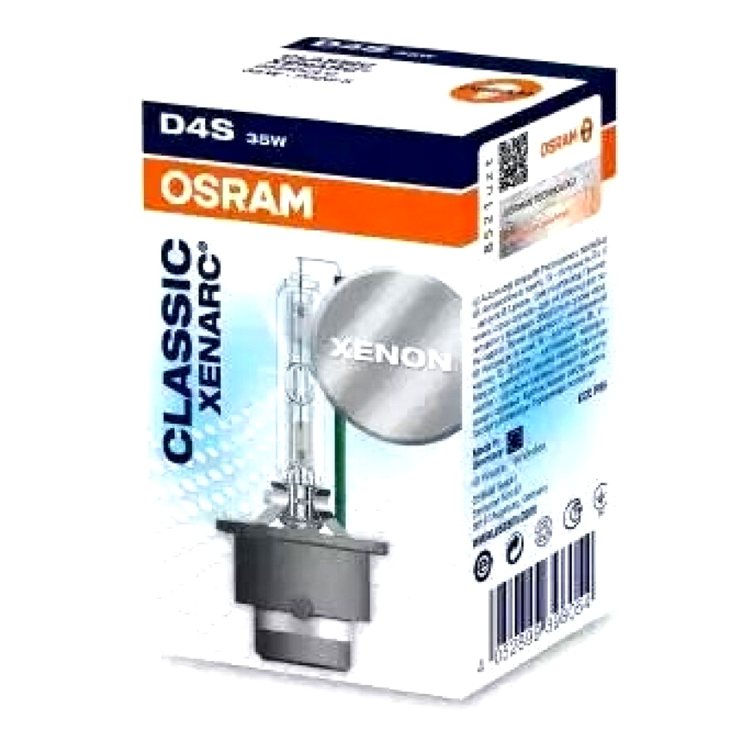 Автолампа ксенонова OSRAM D4S P32d-5 35W 42V прозора 66440CLC - zapix