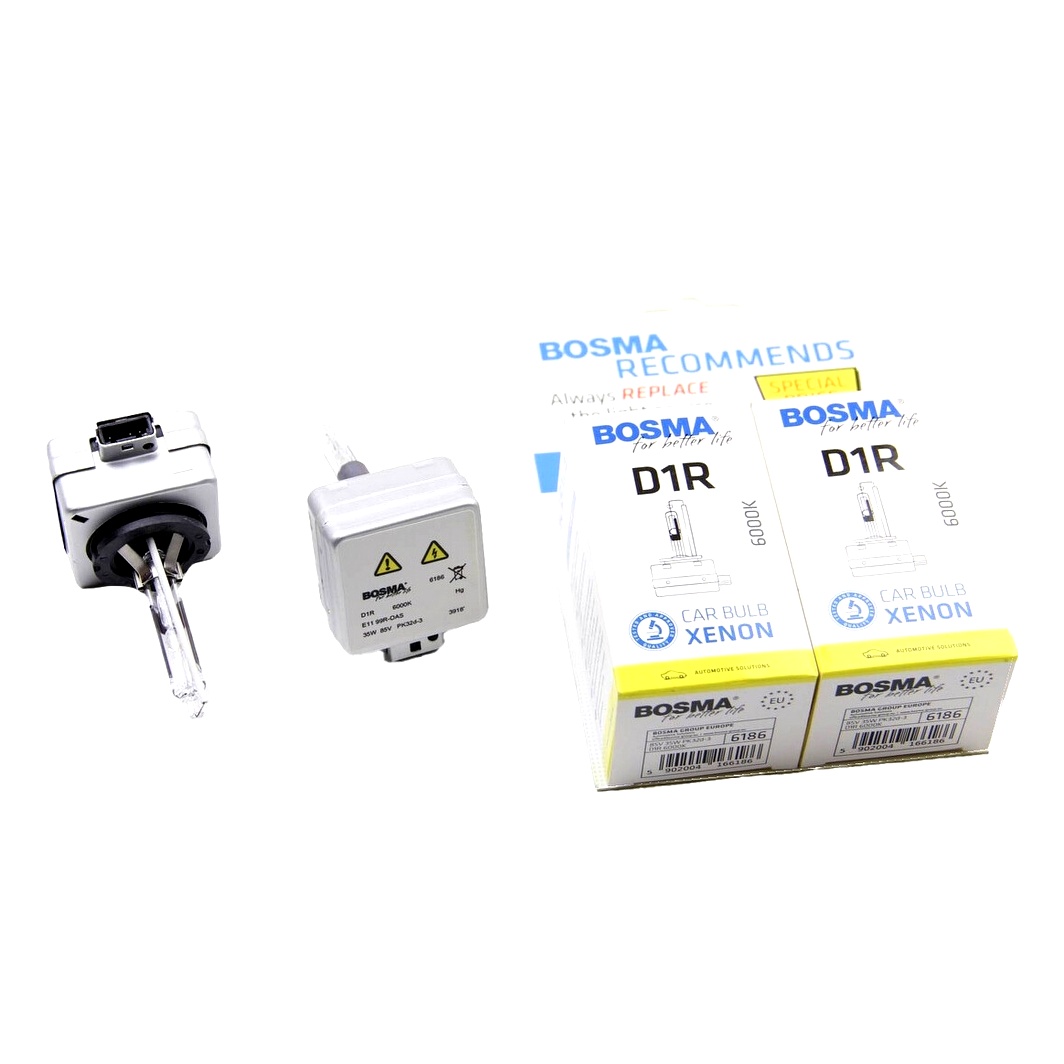 Автолампа ксеноновая BOSMA D1R PK32d-3 35W 85V прозрачная 6186D - zapix
