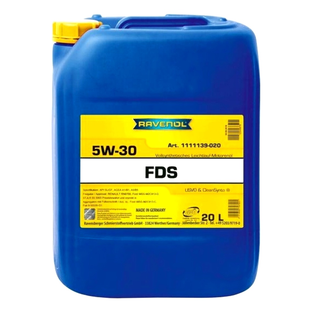 Моторное масло RAVENOL FDS 5W-30 20 л (1111139020) - zapix
