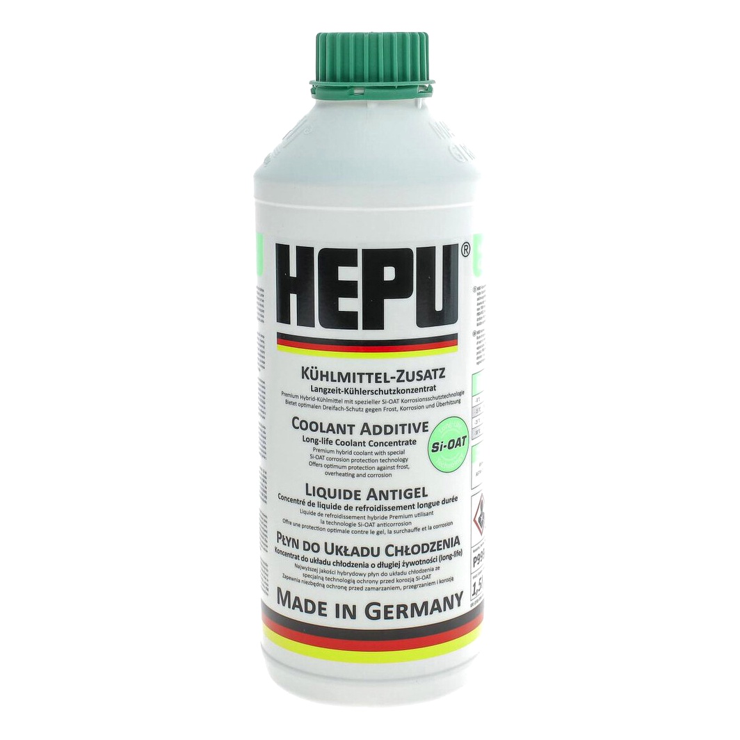 Концентрат антифризу HEPU зелений OAT -38 °C 1.5 л (P999LL18) - zapix