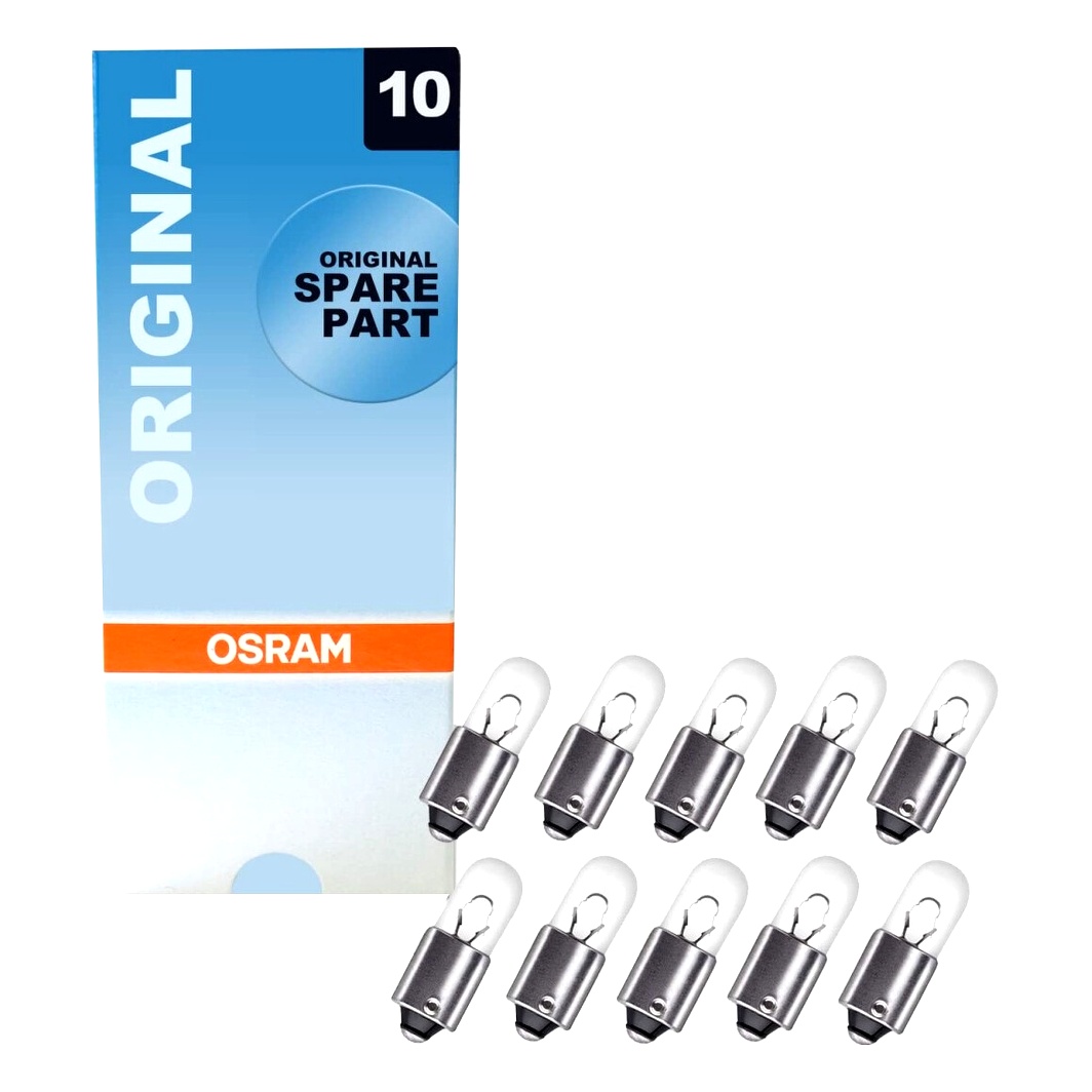 Автолампа накала OSRAM Original T4W BA9s 4W 12V прозрачная 3893K10SZT - zapix