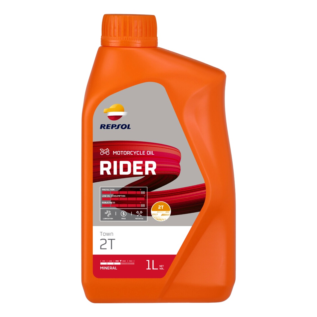 Моторное масло REPSOL Rider Town 2T минеральное 1 л RPP2190ZHC - zapix