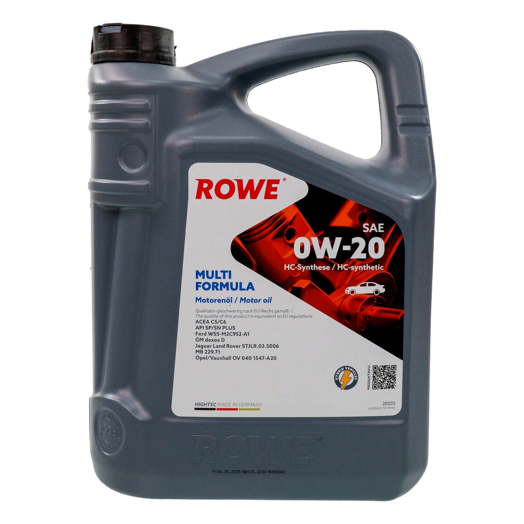 Моторное масло ROWE Multi Formula 0W-20 5 л (20202005099) - zapix