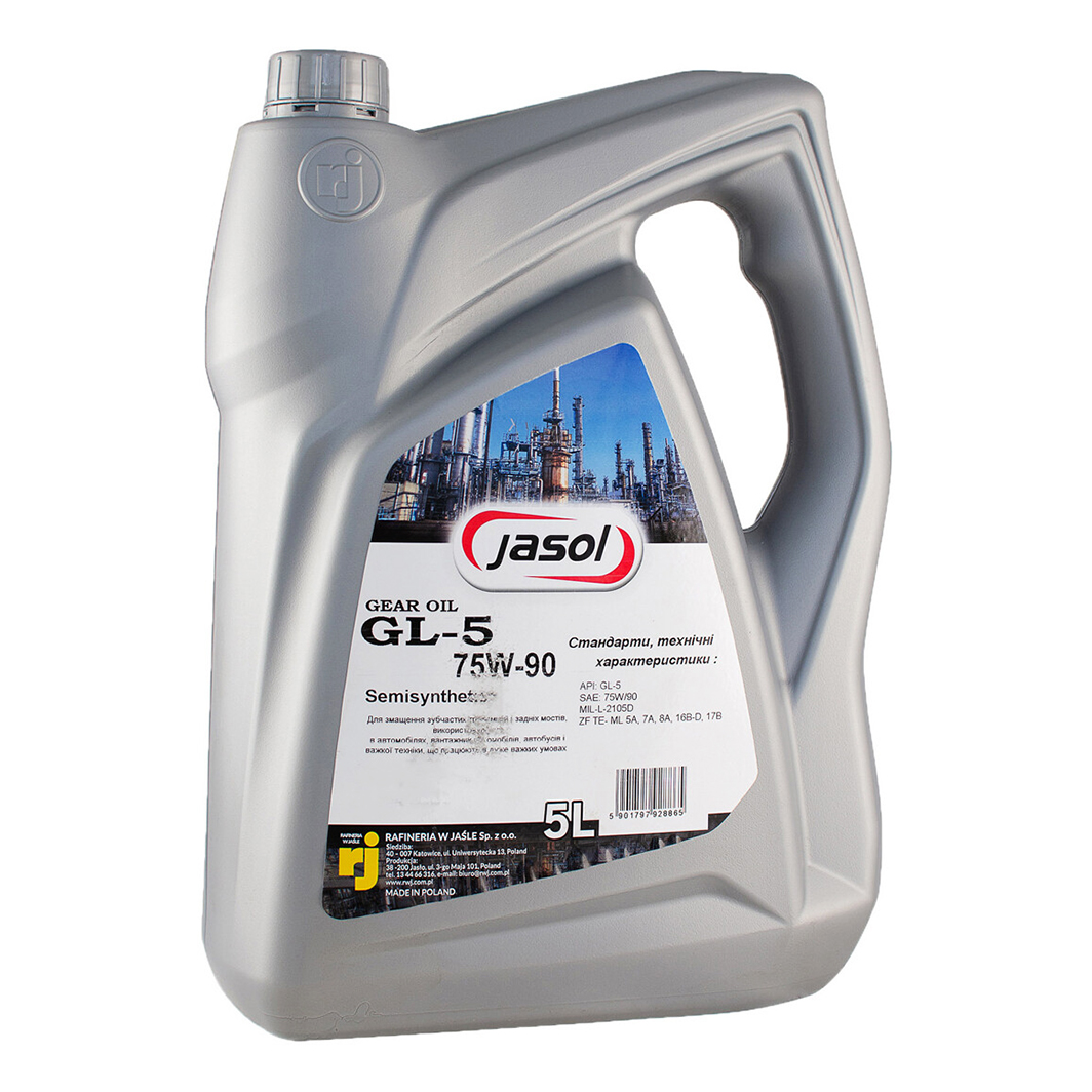 Трансмиссионное масло JASOL Gear Oil GL-5 75W-90 5 л 325016 - zapix