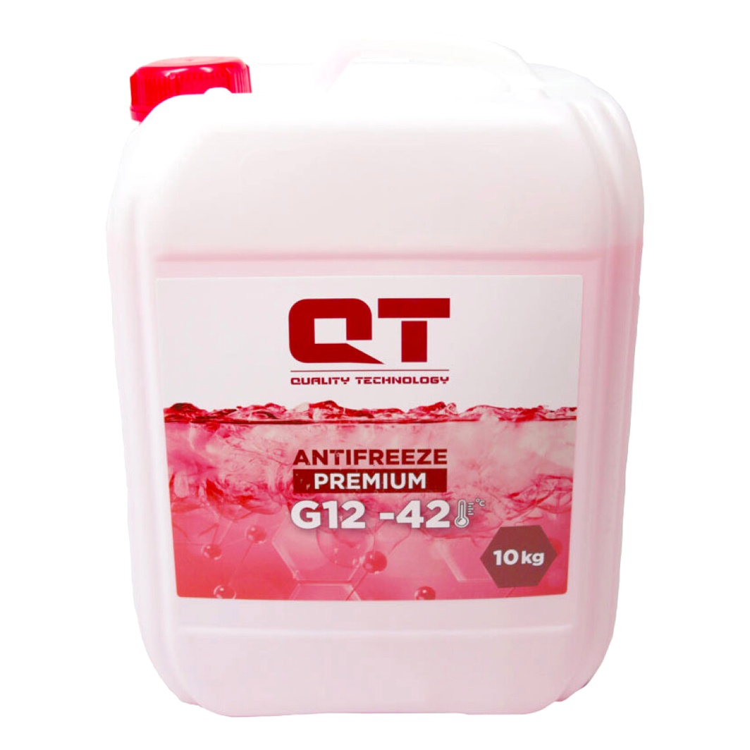 Готовий антифриз QT Premium червоний G12 -42 °C 10 л (QT5114210) - zapix