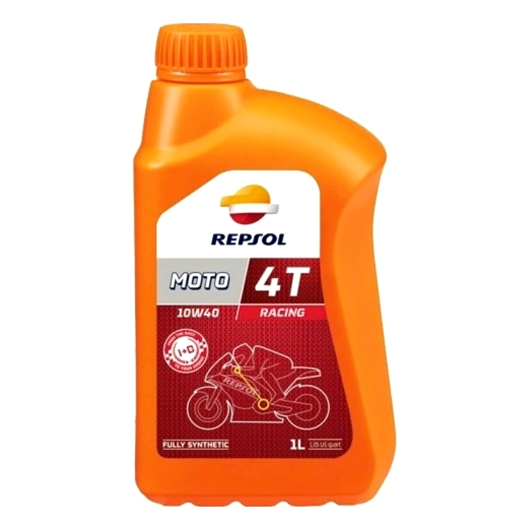 Моторное масло REPSOL Moto Racing 4T 10W-40 синтетическое 1 л RP160N51 - zapix