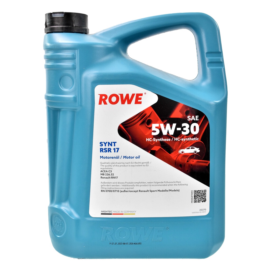 Моторное масло ROWE Synt RSR 17 5W-30 5 л (20370005099) - zapix