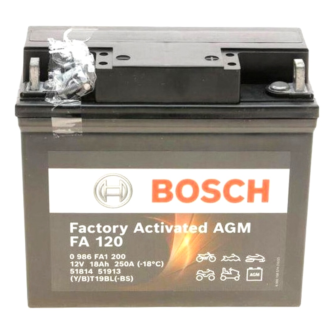 Акумулятор BOSCH Factory Activated AGM 12V 18Ah 250A R+ 0986FA1200 - zapix