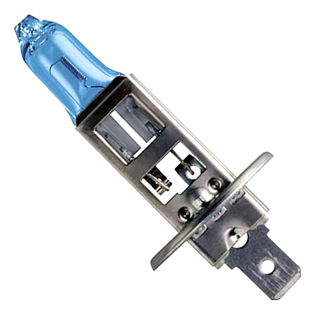 Автолампа галогеновая PHILIPS BlueVision H1 P14.5s 55W 12V светло-голубая 12258BVB1 - zapix