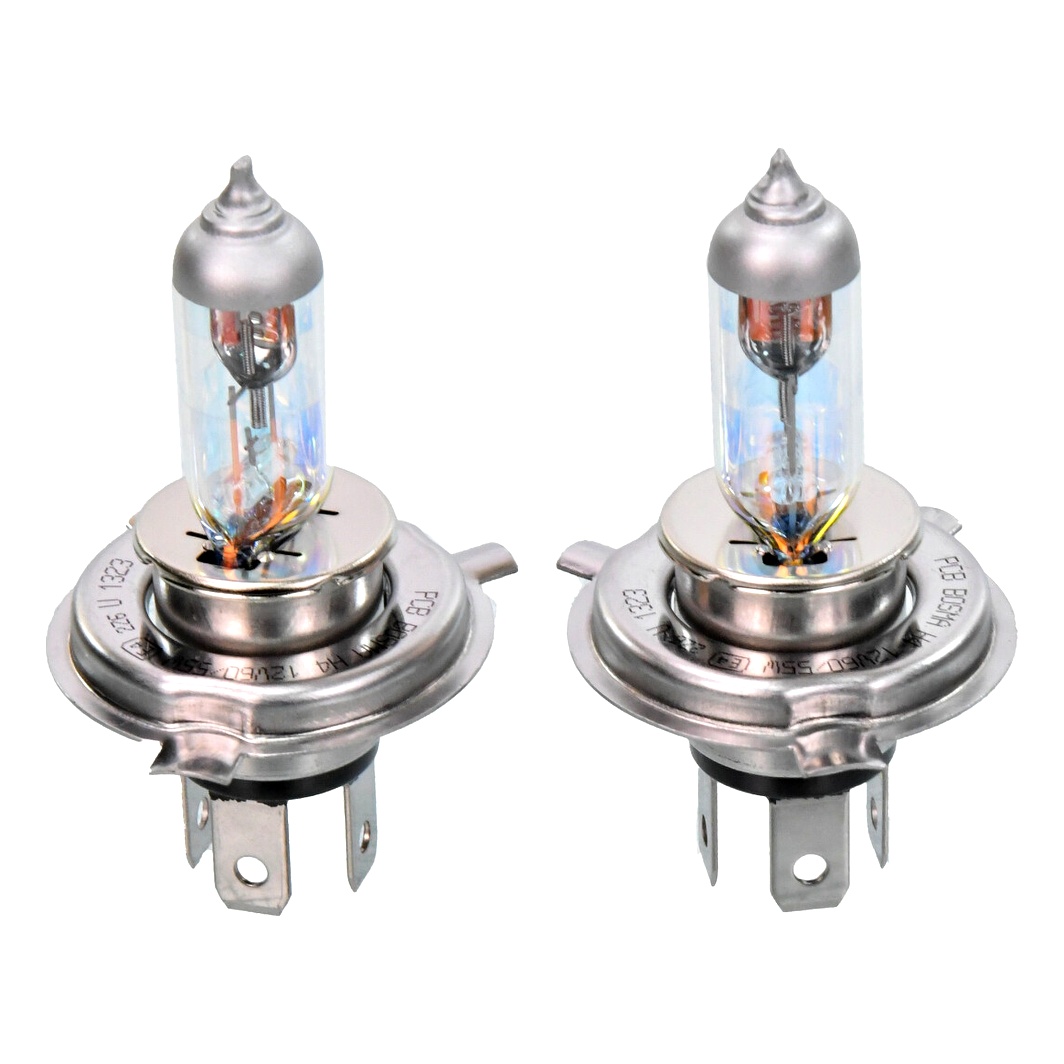 Автолампа галогенова BOSMA Blue Laser H4 P43t 55W 12V темно-блакитна 3684 - zapix