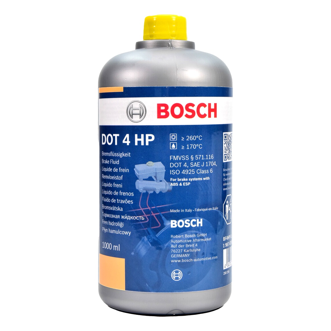 Гальмівна рідина BOSCH DOT 4 HP ABS / ESP пластик 1 л 1987479113 - zapix