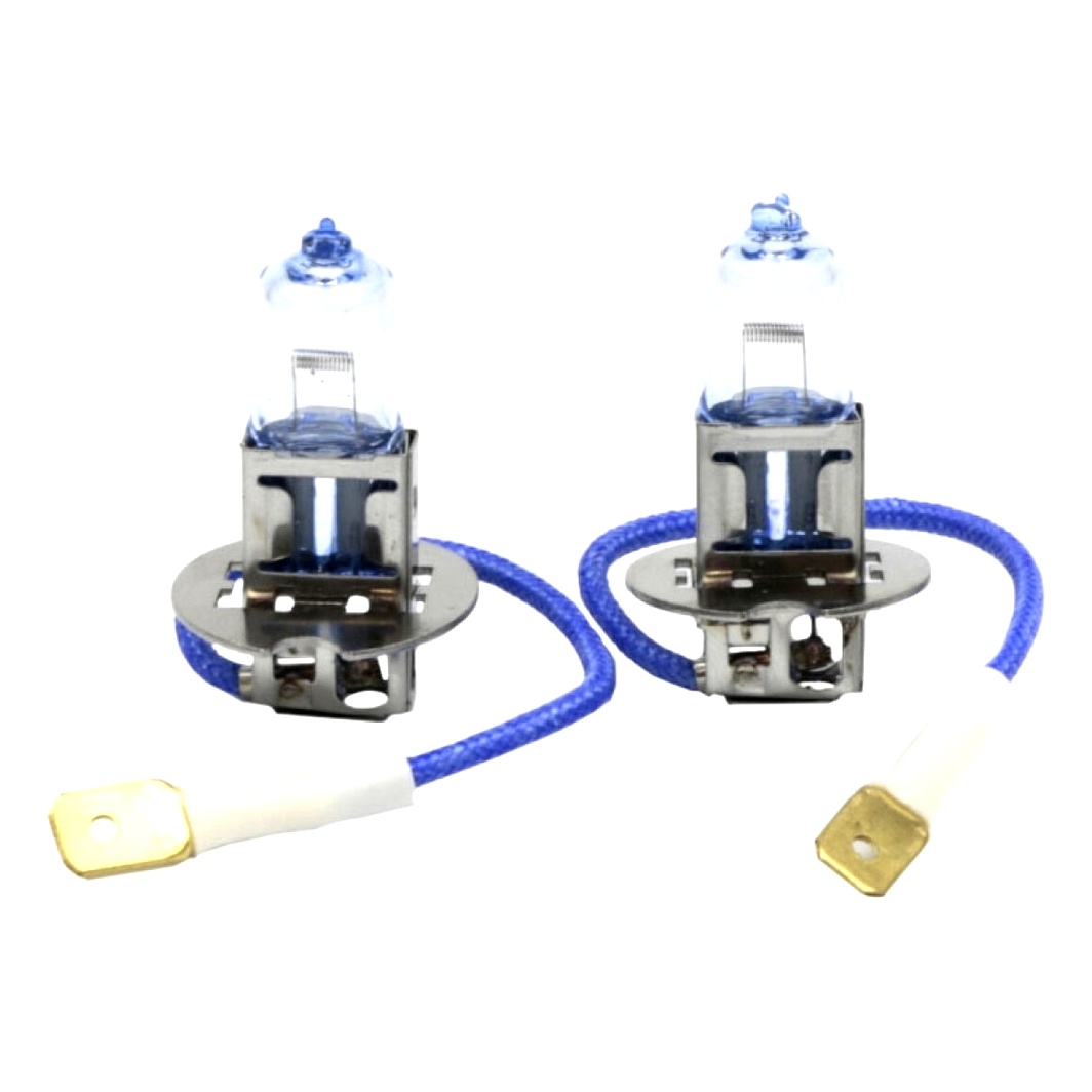 Автолампа галогенова SHAFER Super Vision Ultra +100% H3 PK22s 55W 12V світло-блакитна SL3003 - zapix