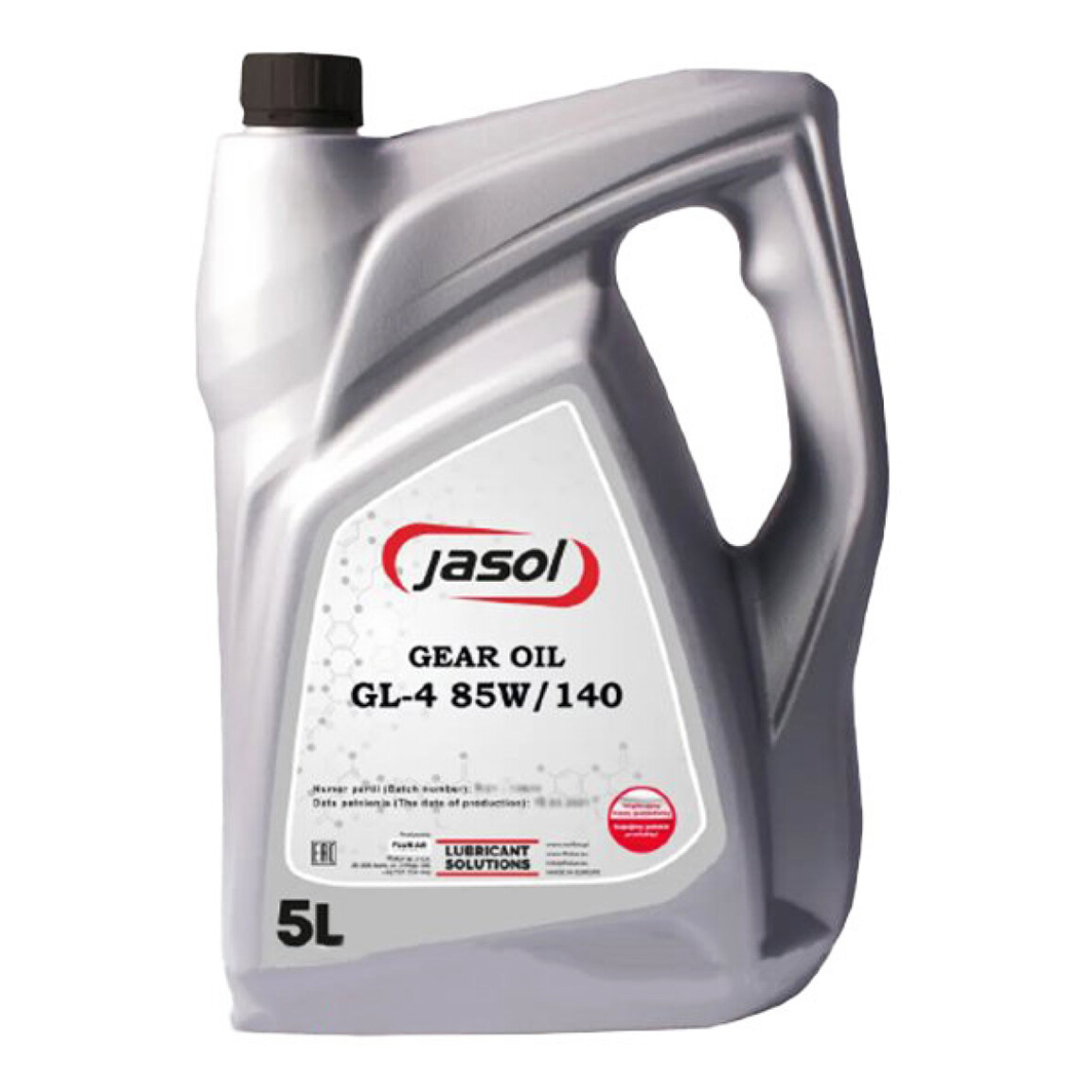 Трансмісійна олива JASOL Gear Oil GL-4 85W-140 5 л JASGL485W1405L - zapix