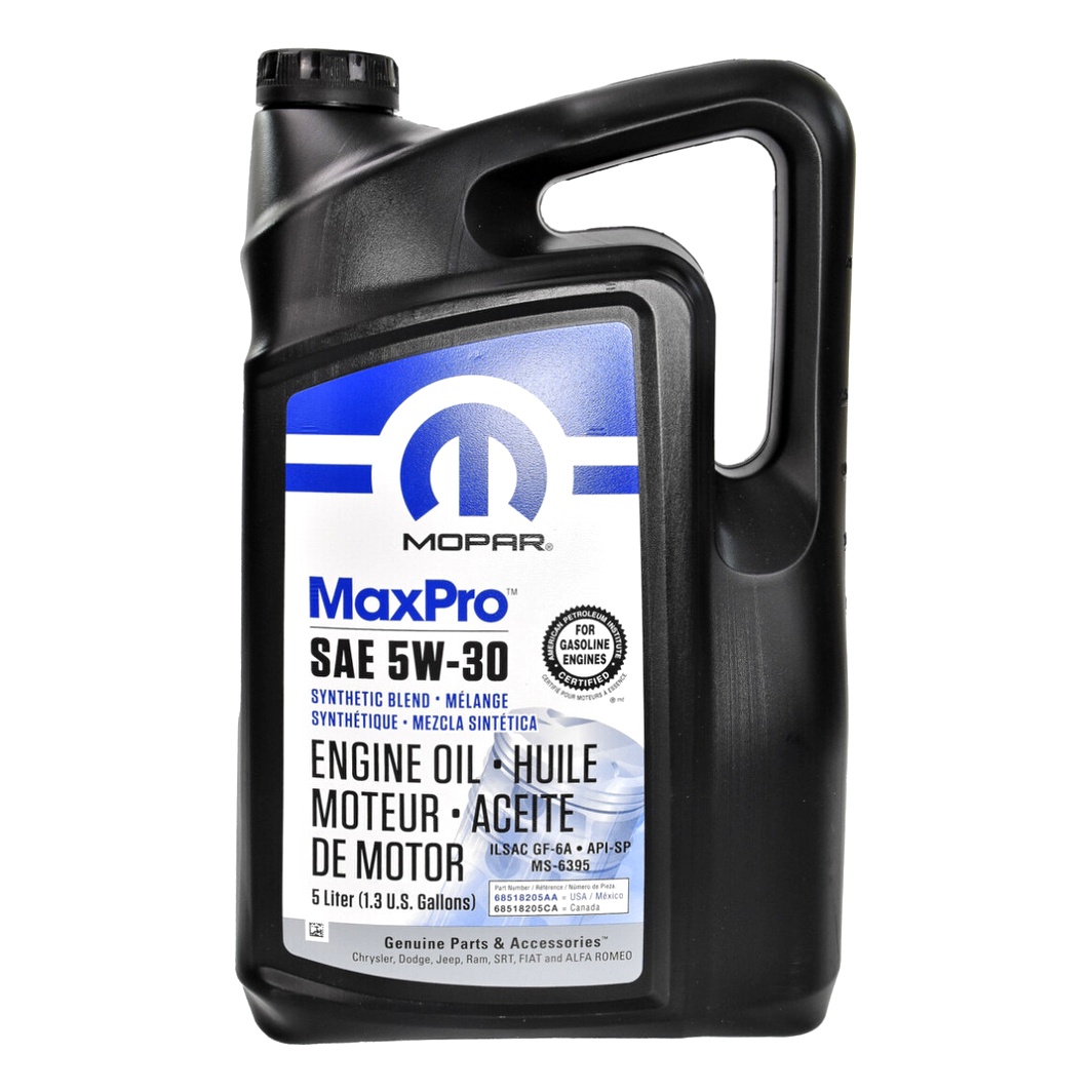 Моторна олива MOPAR MaxPro GF-6A 5W-30 5 л (68518205AA) - zapix