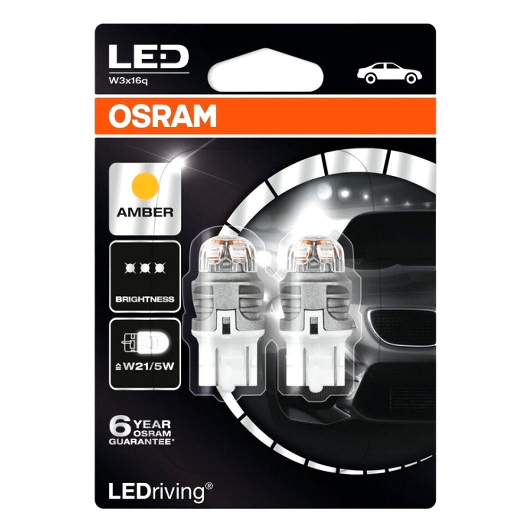Автолампа LED (світлодіодна) OSRAM LEDriving Premium W21/5W W3x16q 1.5W 12V 7915YE02B - zapix