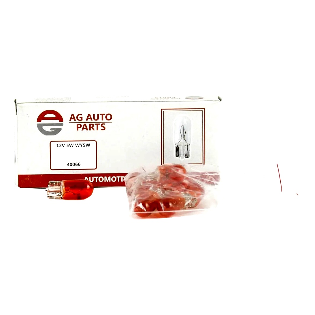 Автолампа розжарювання AG AUTOPARTS WY5W 5W 12V помаранчева AG40066 - zapix