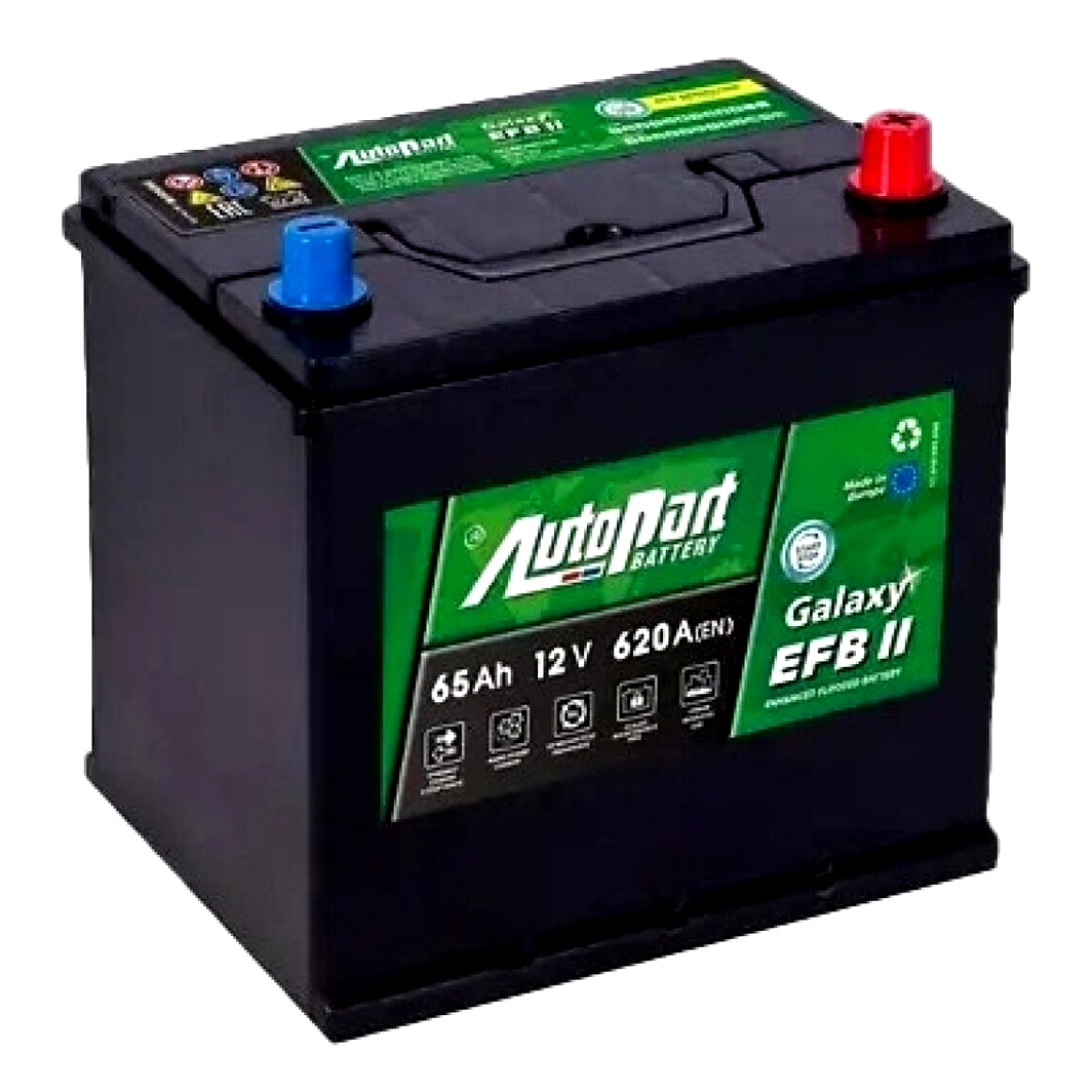 Акумулятор AUTOPARTS EFB 12V 65Ah 620A R+ ARL065EFBJ - zapix