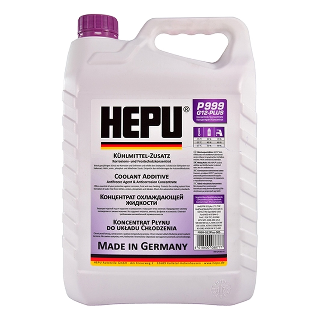 Концентрат антифризу HEPU фіолетовий G12+ 5 л (P999G12PLUS005) - zapix