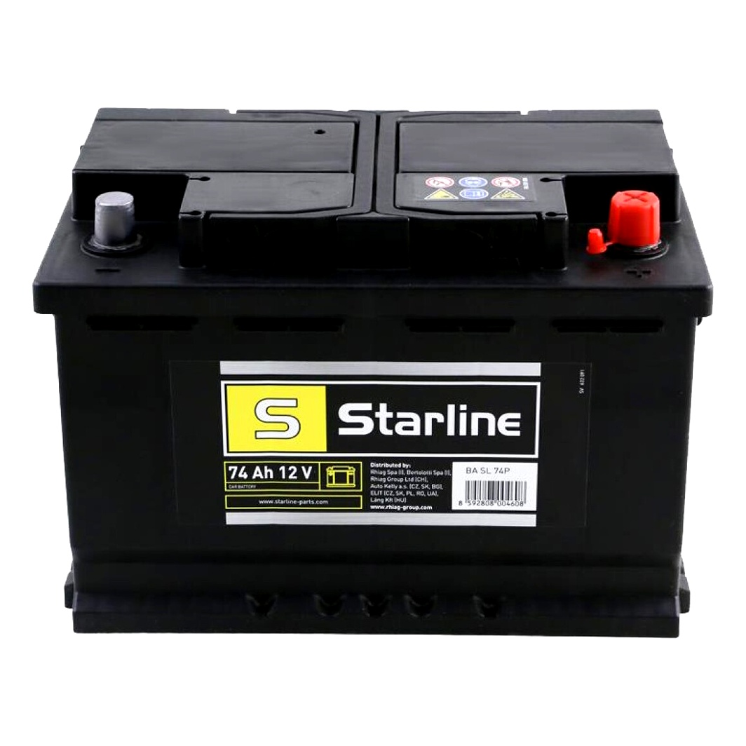 Акумулятор STARLINE 12V 74Ah 682A R+ BASL74P - zapix