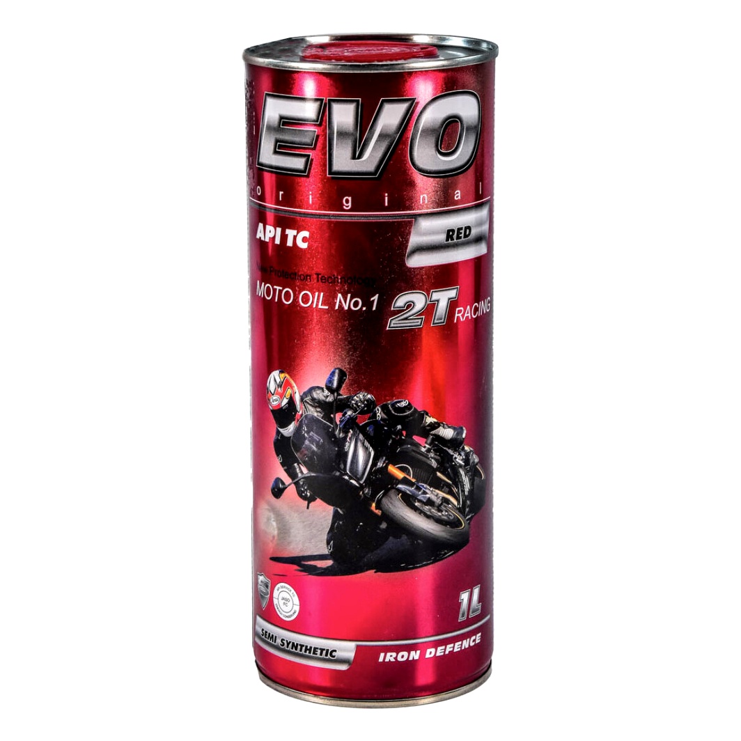 Моторное масло EVO Moto Racing 2T полусинтетическое 1 л 2TRACRED1L - zapix