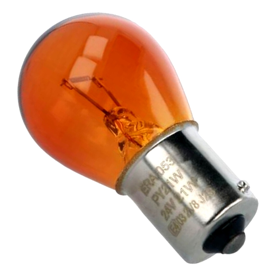 Автолампа накала ERA PY21W BAU15s 21W 24V оранжевая E053SD10C - zapix