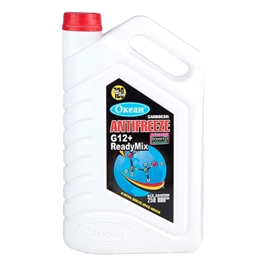 Готовий антифриз OCEAN Ready Mix червоний G12+ 5 л (4820046671431) - zapix