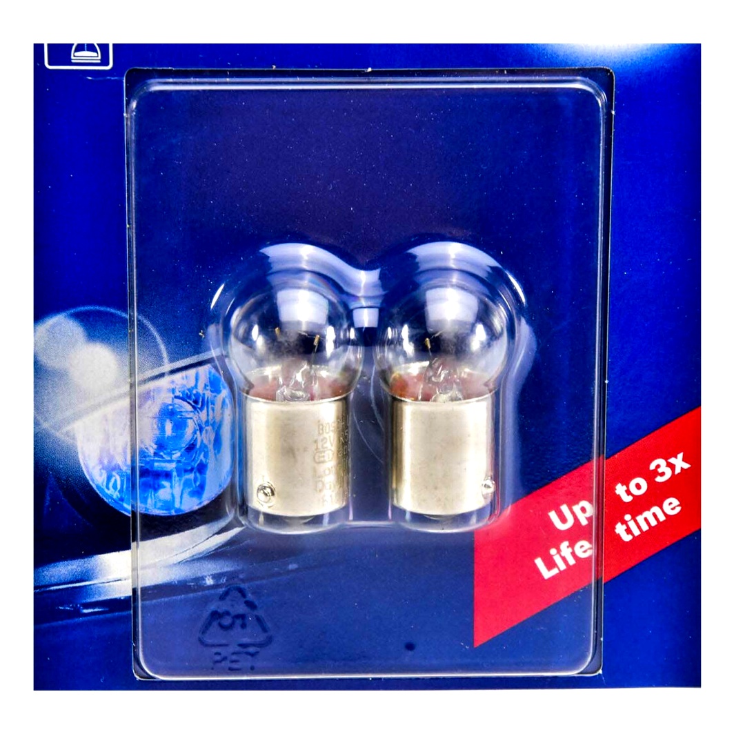 Автолампа розжарювання BOSCH Longlife Daytime R5W BA15s 5W 12V прозора 1987301058 - zapix