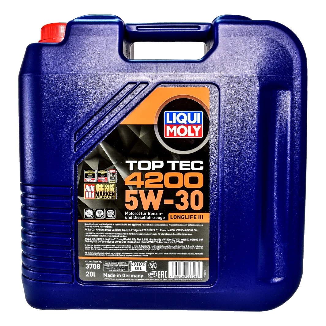 Моторна олива LIQUI MOLY Top Tec 4200 5W-30 20 л (3708) - zapix
