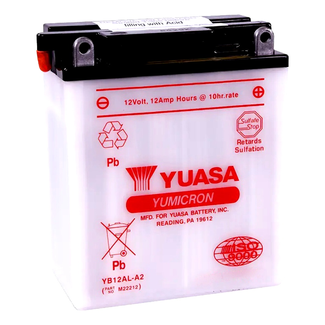 Акумулятор YUASA YuMicron 12V 12.6Ah 150A R+ YB12ALA2YUASA - zapix