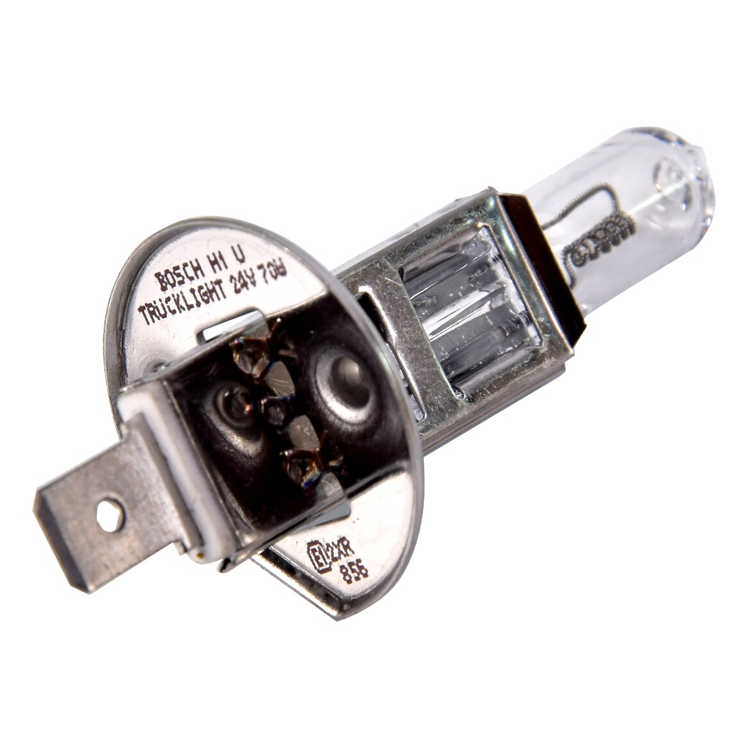Автолампа галогеновая BOSCH H1 P14.5s 70W 24V прозрачная 1987302411 - zapix