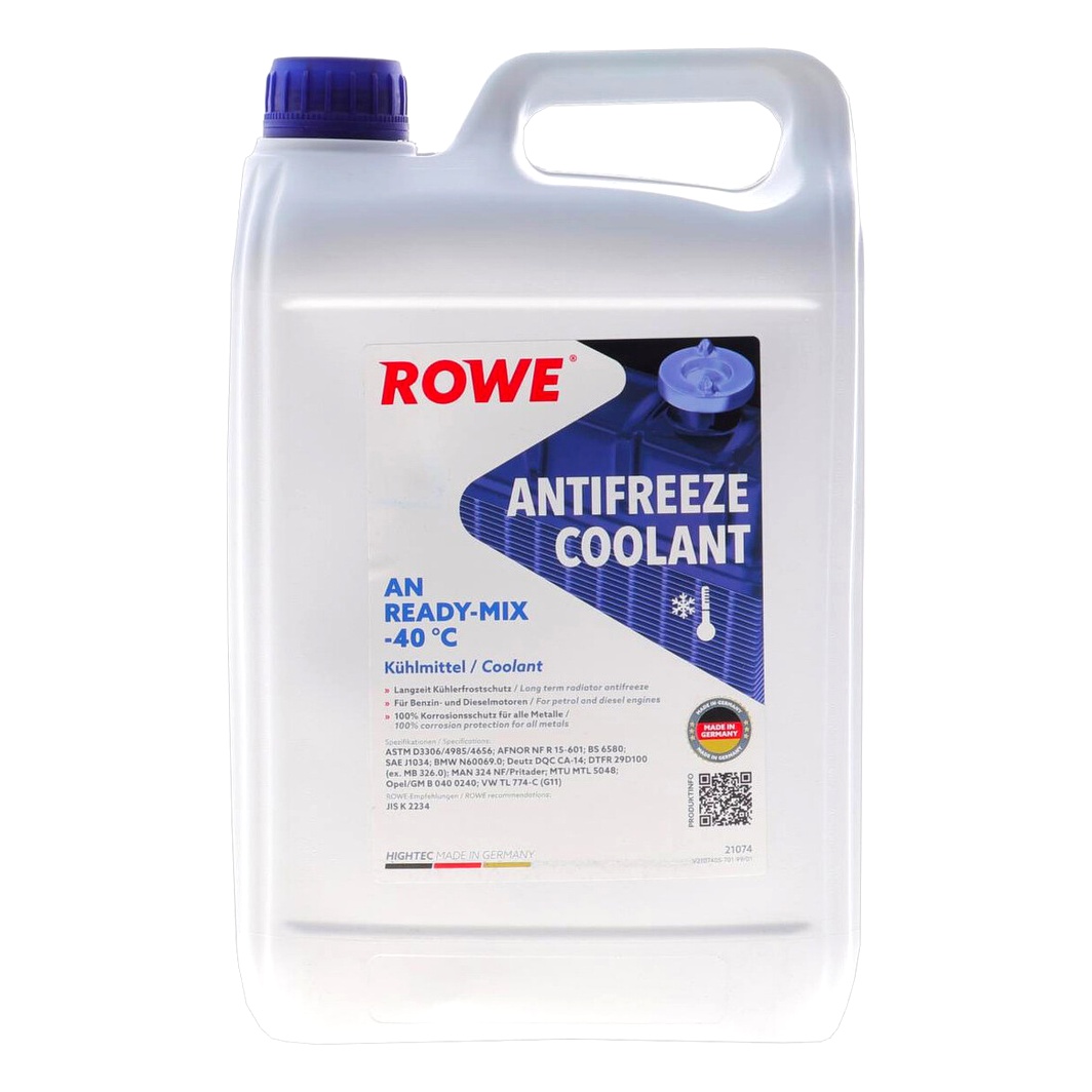 Готовий антифриз ROWE Hightec Antifreeze AN синій G11 -40 °C 5 л (21074005099) - zapix