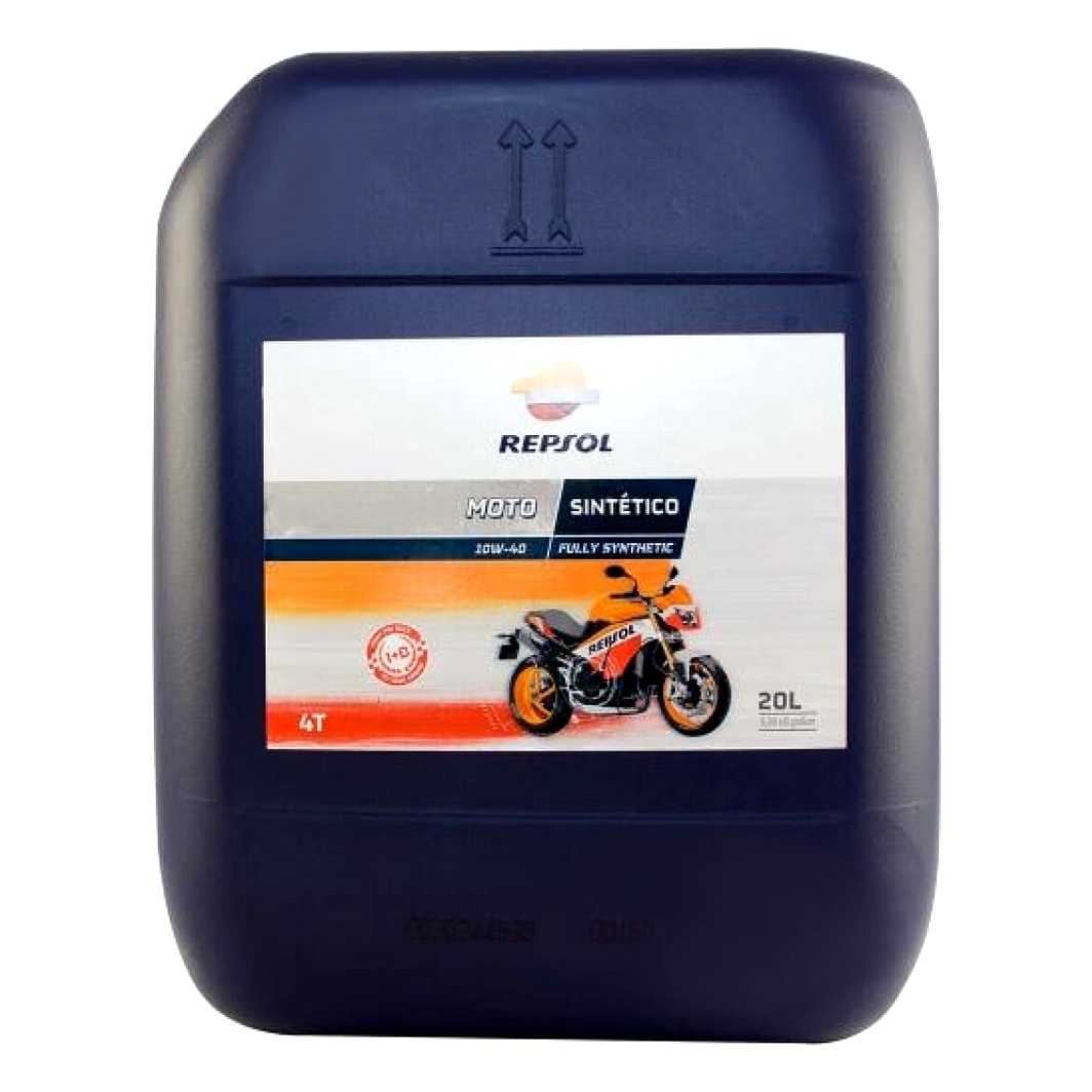 Моторное масло REPSOL Moto Sintetico 4T 10W-40 синтетическое 20 л RP163N16 - zapix
