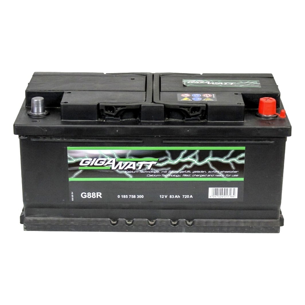 Акумулятор GIGAWATT 12V 83Ah 720A R+ 0185758300 - zapix