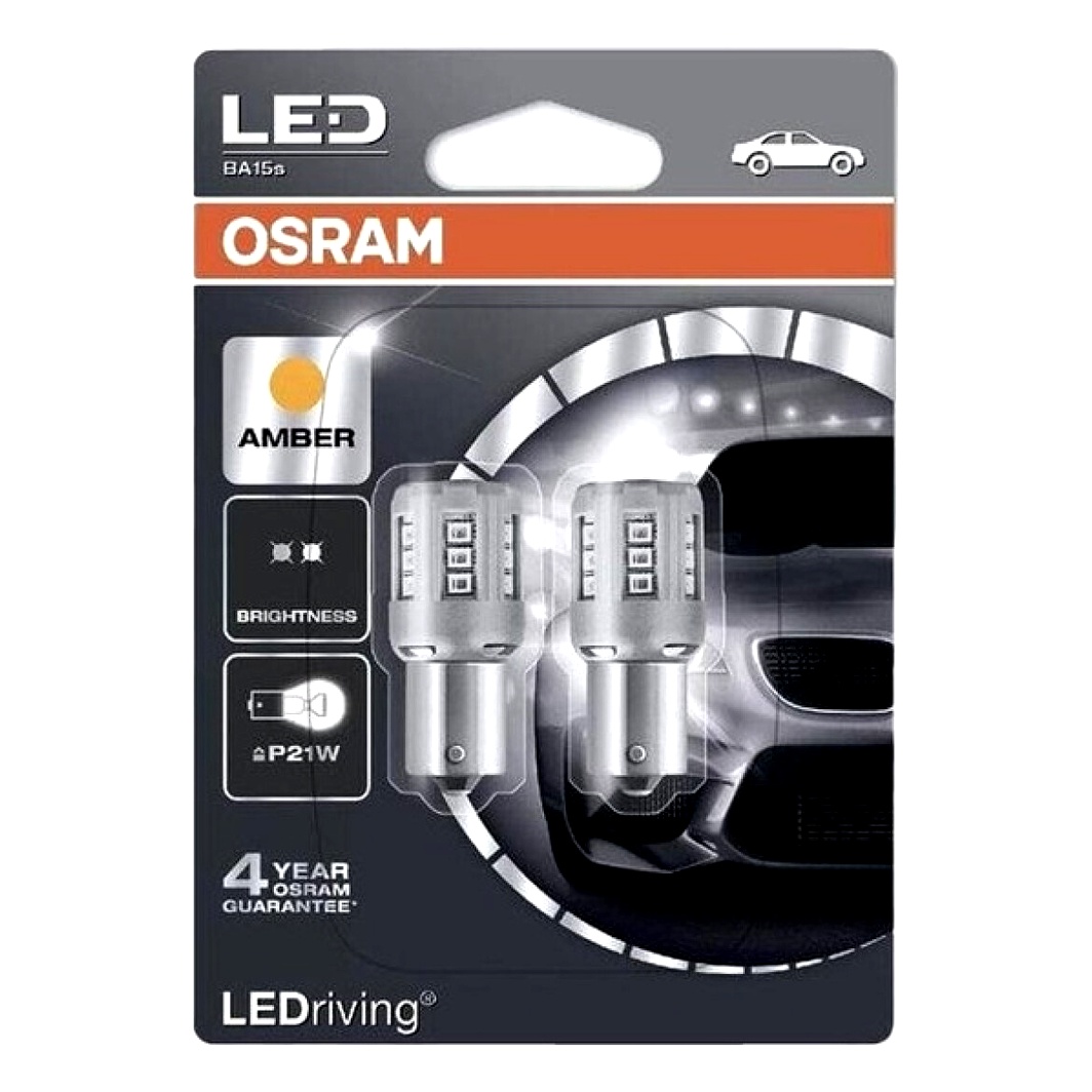 Автолампа LED (светодиодная) OSRAM LEDriving Standard P21W BA15s 2W 12V 7456YE02B - zapix